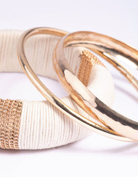Gold and Cream Bangle Pack - link has visual effect only