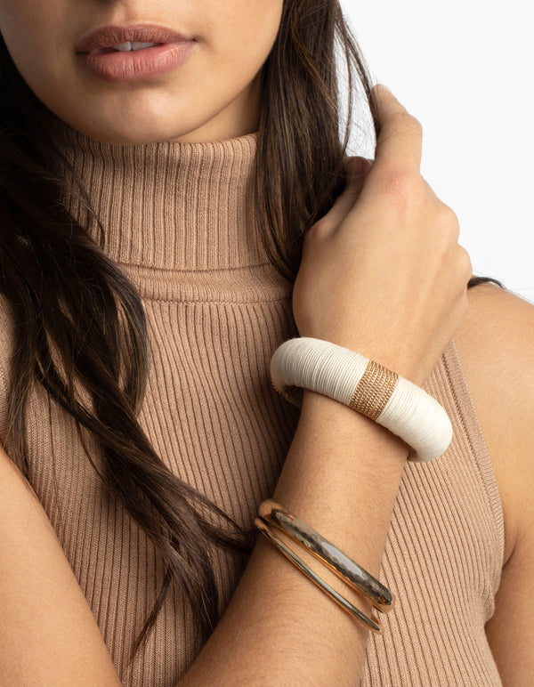 Gold and Cream Bangle Pack