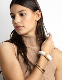 Gold and Cream Bangle Pack - link has visual effect only