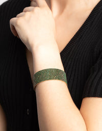 Blauwe Ombre Open Cuff Bangle - link has visual effect only