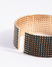 Blauwe Ombre Open Cuff Bangle - link has visual effect only