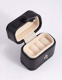 Small Black PU Leather Ring Box - link has visual effect only