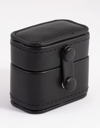 Small Black PU Leather Ring Box - link has visual effect only