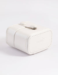 Small Cream PU Leather Ring Box - link has visual effect only