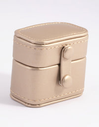 Small Gold PU Leather Ring Box - link has visual effect only