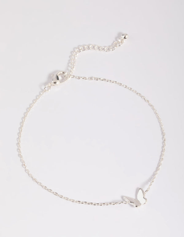 Silver Butterfly Bracelet