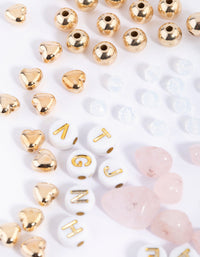 Gold Rose Quartz Make Your Own Kit - link has visual effect only