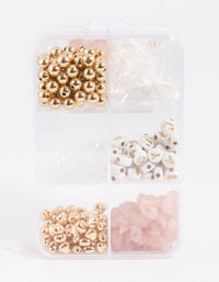 Gold Rose Quartz Make Your Own Kit - link has visual effect only