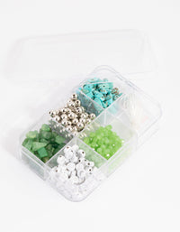 Silver Turquoise Semi-Precious Make Your Own Kit - link has visual effect only