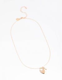 Gold Lock and Key Necklace - link has visual effect only