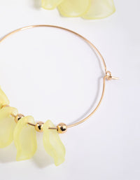 Lime Petal Hoop Earrings - link has visual effect only