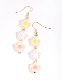 Colourful Flower Drop Earrings - link has visual effect only