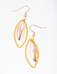 Yellow Marquise Drop Earrings - link has visual effect only