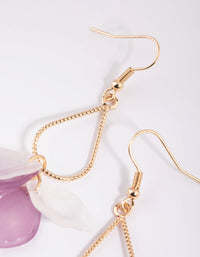 Lilac Petal and Pear Stone Drop Earrings - link has visual effect only