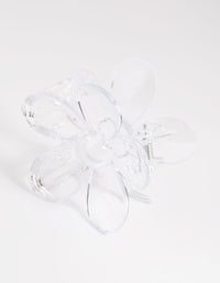 90s Clear Daisy Flower Claw - link has visual effect only