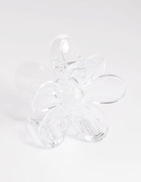 90s Clear Daisy Flower Claw - link has visual effect only