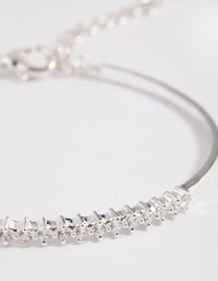 Zilveren armband met kubieke zirkonia - link has visual effect only