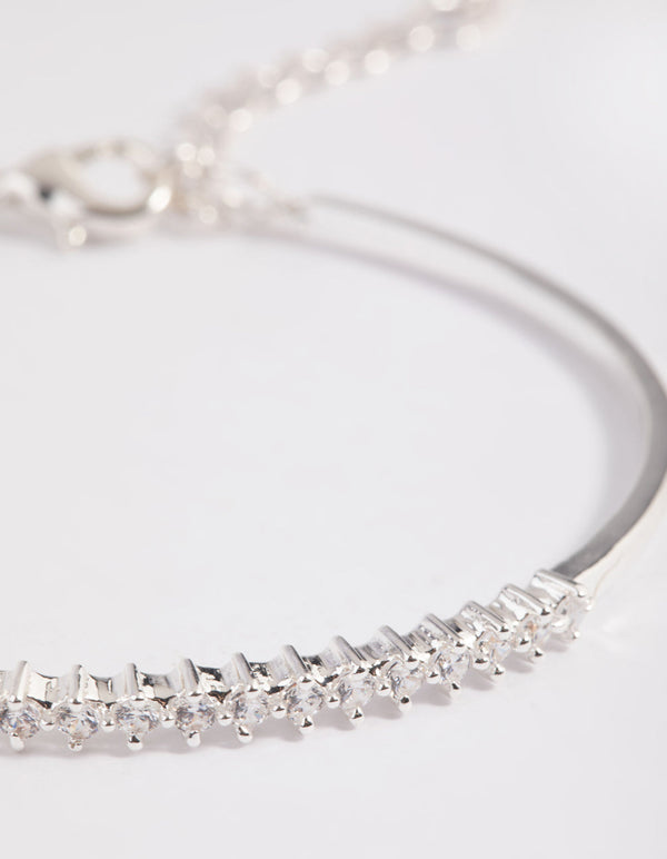 Zilveren armband met kubieke zirkonia