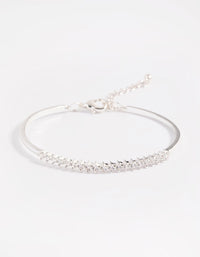 Zilveren armband met kubieke zirkonia - link has visual effect only