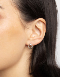 Sterling Silver Door Knocker Stud Earrings - link has visual effect only