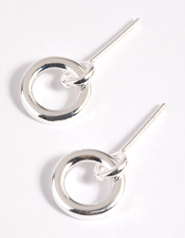 Sterling Silver Door Knocker Stud Earrings