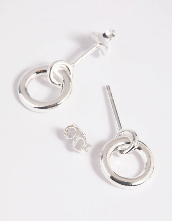 Sterling Silver Door Knocker Stud Earrings
