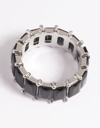 Rhodium Baguette Ring - link has visual effect only