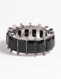 Rhodium Baguette Ring - link has visual effect only