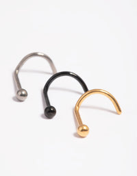 Titanium Ball Nose Studs - link has visual effect only