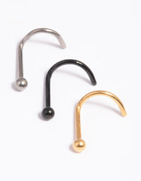 Titanium Ball Nose Studs - link has visual effect only