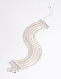 Silver Snake Chain Layered Necklace - link has visual effect only