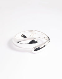 Silver Twisted Hinge Cuff Bracelet - link has visual effect only
