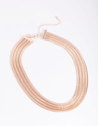 Rose Gold Chain Layered Necklace - link has visual effect only