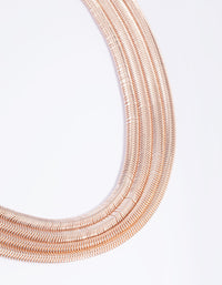 Rose Gold Chain Layered Necklace - link has visual effect only