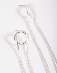 Rhodium Looped Drop Earrings - link has visual effect only