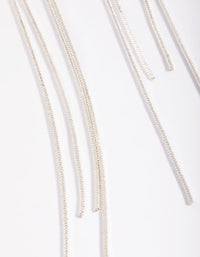 Rhodium Looped Drop Earrings - link has visual effect only