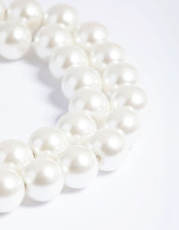 Rhodium Pearl Layered Bracelet - link has visual effect only