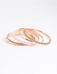Blush Pearlised Diamante Bangle Pack - link has visual effect only