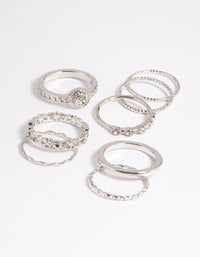 Rhodium Classic Ring Stack Pack - link has visual effect only