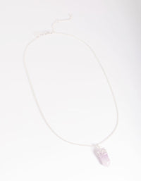 Silver Amethyst Shard Necklace - link has visual effect only