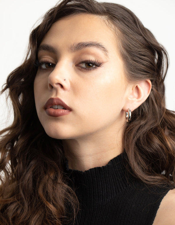 Surgical Steel Chunky Hoop Earrings