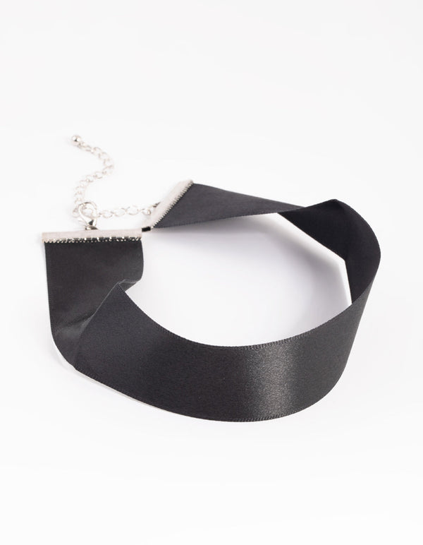 Black Satin Choker Necklace