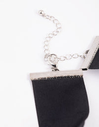 Black Satin Choker Necklace - link has visual effect only