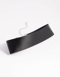 Black Satin Choker Necklace - link has visual effect only