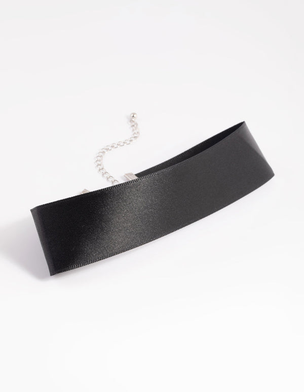 Black Satin Choker Necklace