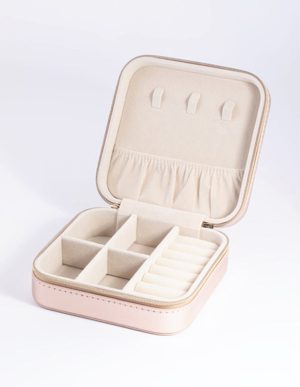 Rose Gold Square Jewellery Box