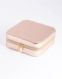 Rose Gold Square Jewellery Box - link has visual effect only