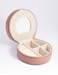 Blush Round Jewellery Box - link has visual effect only