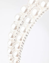 Silver Pearl Headband - link has visual effect only