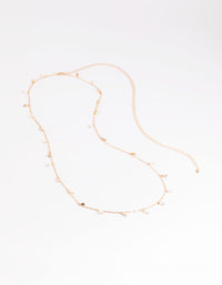 Gold Diamante and Pearl Waist Chain - link has visual effect only